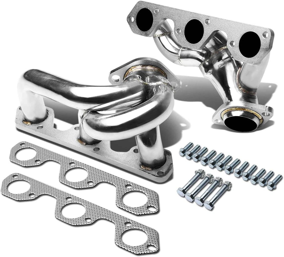 2Pcs Shorty Exhaust Manifold Header for Jeep Wrangler JK (2007–2011) 3.8L V6