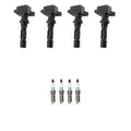 Set of 4 Ignition Coils & Spark Plugs for Mazda 3 6 CX-7 (2004–2012)