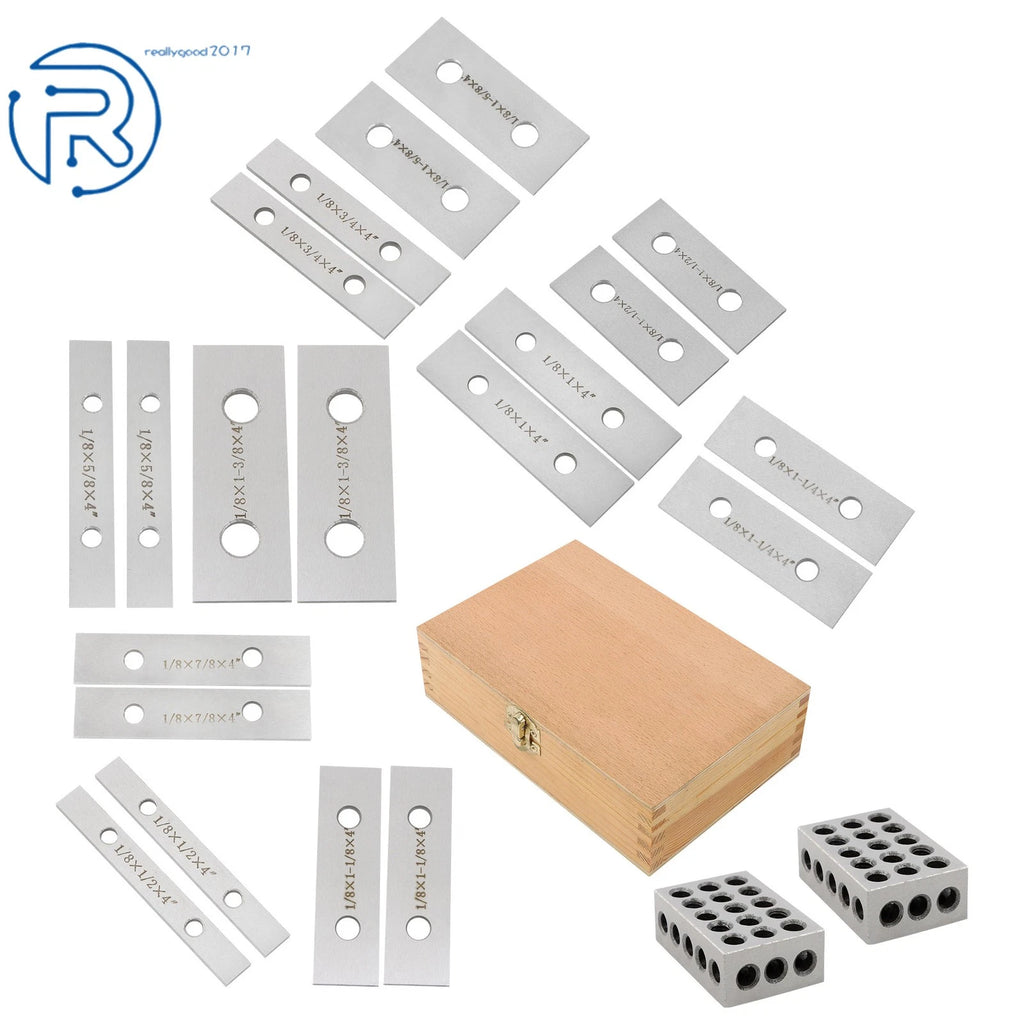 Set of 10 Precision 1-2-3 Blocks for Automotive Machining