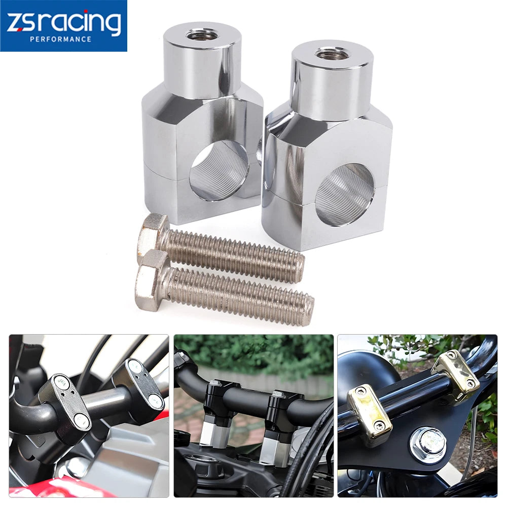 1" 25mm Handlebar Riser Clamp for Harley Dyna Touring Softail