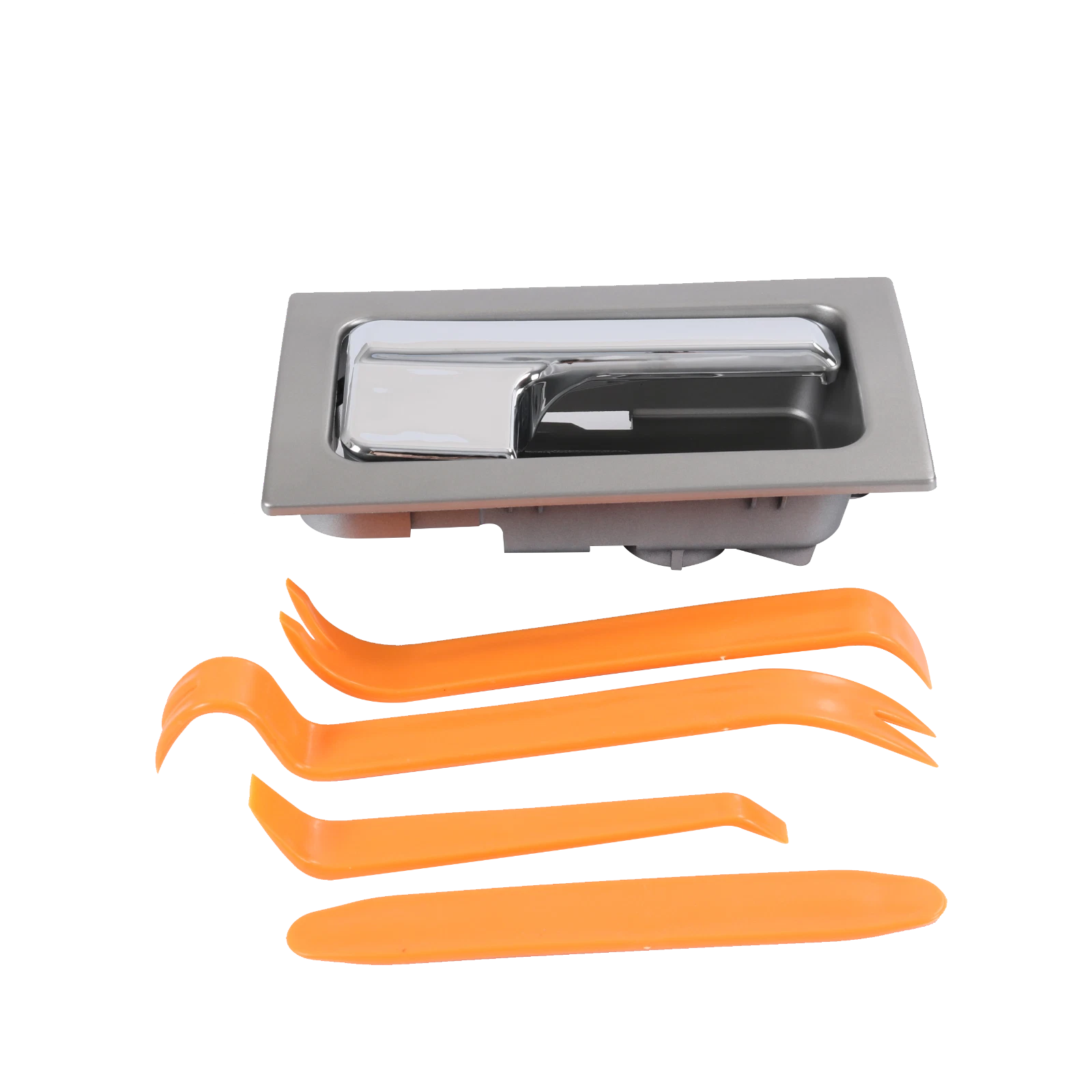 Inner Door Handle Set of 2 for Ford F-150 (2009–2014) Silver Chrome
