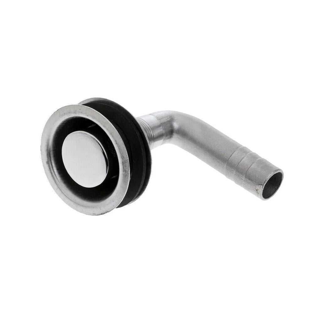 5/8 Inch Silver Bent Tube Vent for Marine Yacht RV (Stainless Steel)