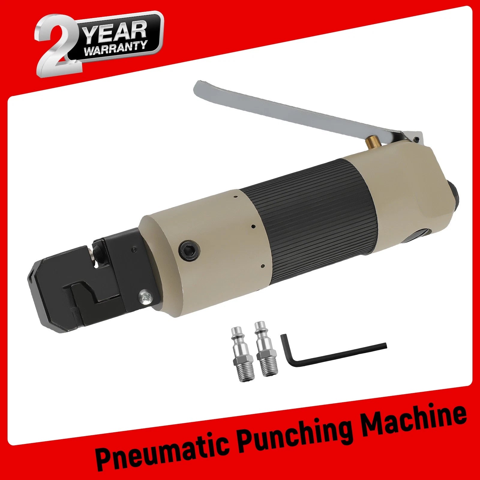 Air Punch Flange Tool 3/16" Hole for Welding Sheet Metal (90 PSI)