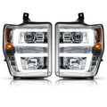 LED Projector Headlights Pair for Ford F250 F350 F450 (2008–2010)