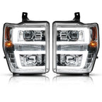 LED Projector Headlights Pair for Ford F250 F350 F450 (2008–2010)