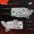Front Right Beige Plastic Interior Door Handle for Kia Sorento (2003-2009)