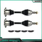 Front CV Axle Brake Ceramic Pads for GMC Sierra 1500 (2005–2007)