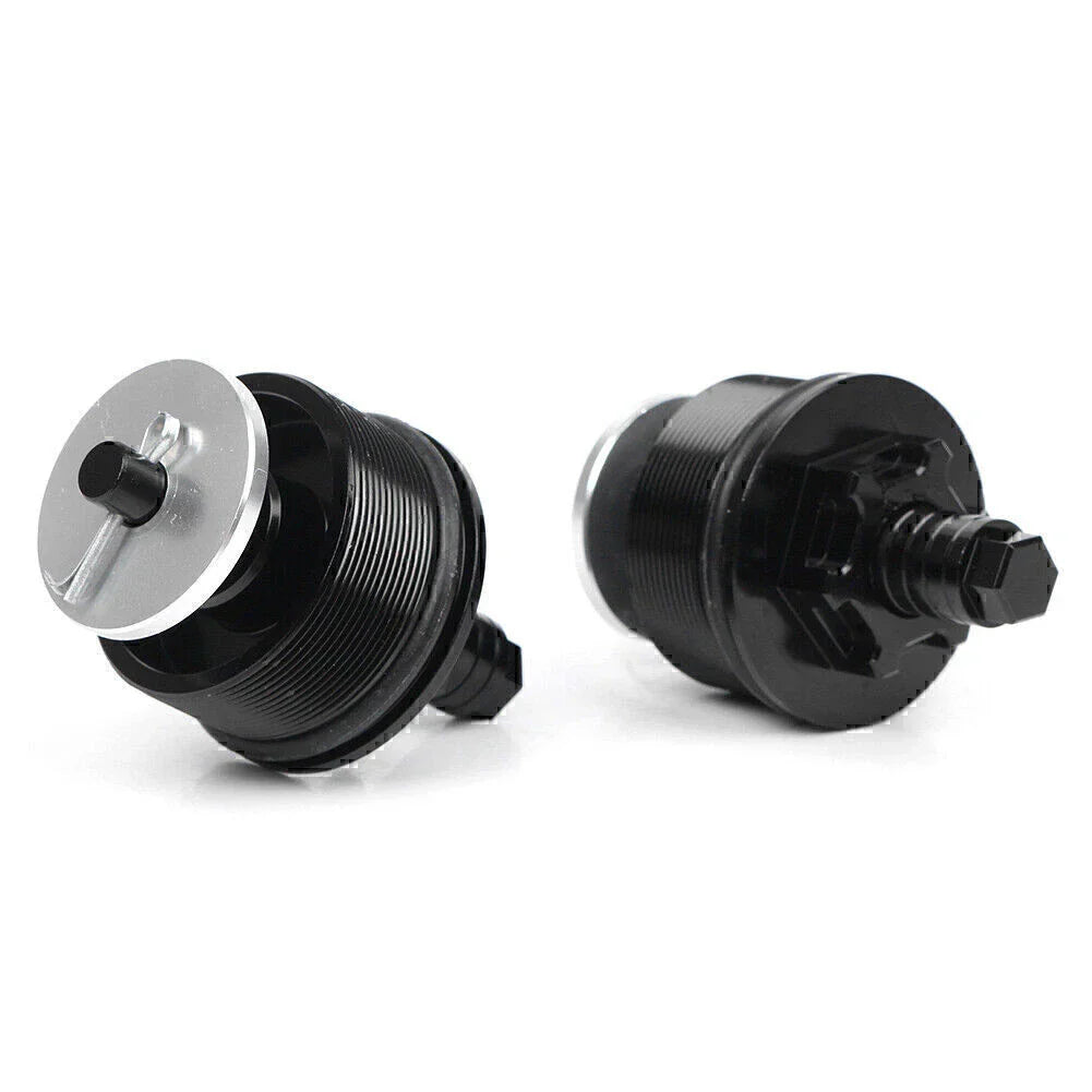 CNC Aluminum Motorcycle Preload Adjusters Fork Bolts  Black for Honda CB400