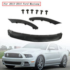 Front Bumper Lip Spoiler for Ford Mustang (2013–2014) ABS Black