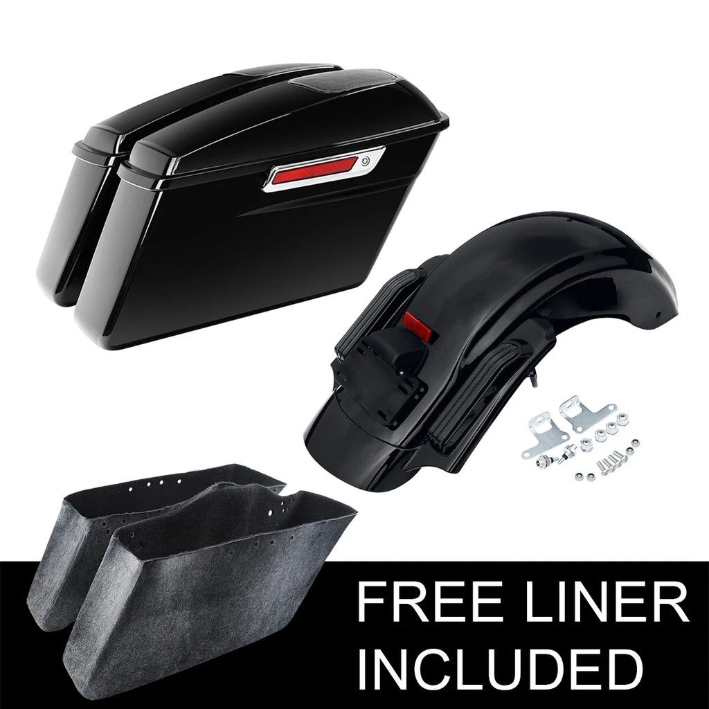 Hard Saddlebag Speaker Lid & Rear Fender for Harley Street Glide (2014–2024)