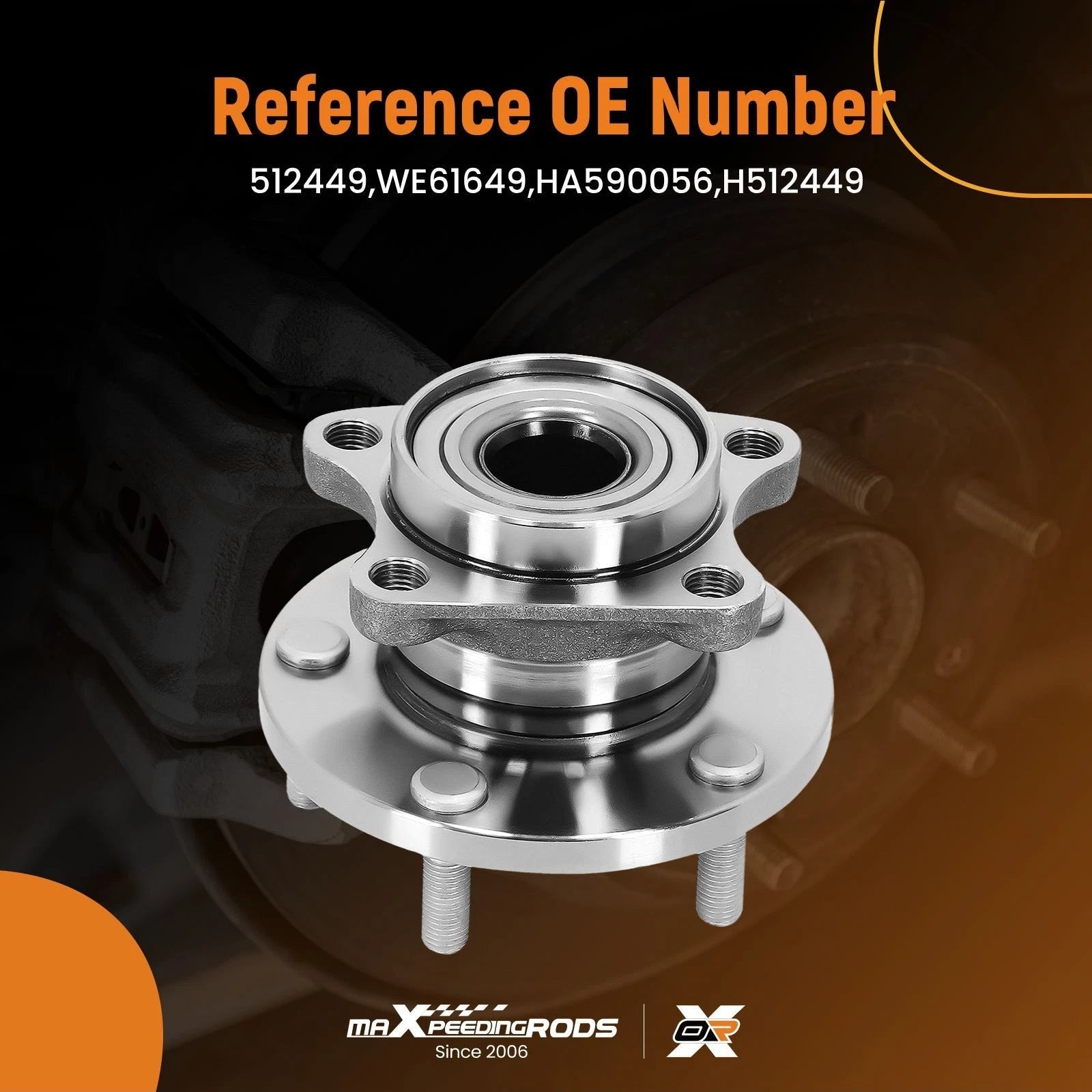 Rear Wheel Hub for Mazda CX-9 AWD (2007–2015) 512449 Left Right Side