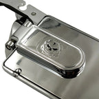 Chrome Skull License Plate Bracket w/ LED for Harley Forty Eight XL1200X (2010–2023)