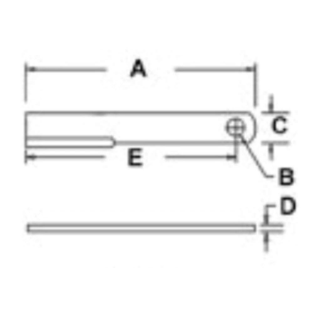4" x 27.75" Blade for Schulte Rotary Cutter (1520, V1280, XH1500, 5026)