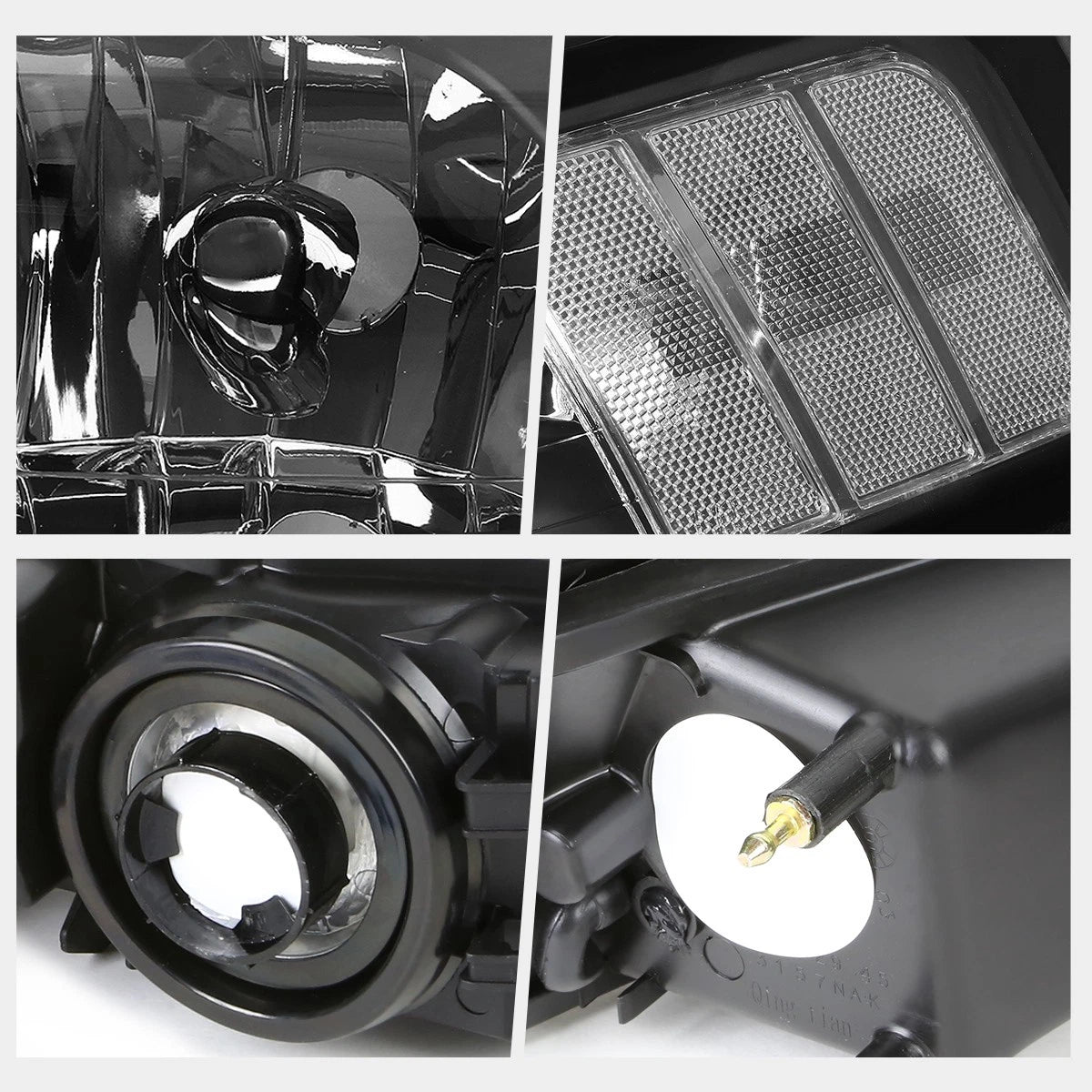 Headlight Clear Corner Signal Lamps Pair for Ford Mustang (1999–2004)