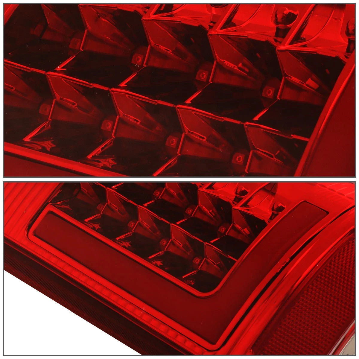 Red LED L-Bar Tail Brake Light Reverse Lamp for Ford Super Duty F150 (1999–2007)