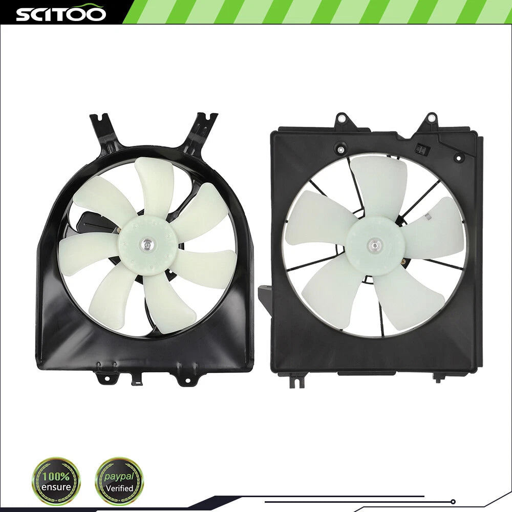 AC Condenser and Radiator Cooling Fan Assembly Kit for Honda Odyssey (2005–2010)