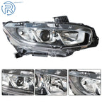 Right Chrome Halogen Headlamp Assembly for Honda Civic (2016-2018)