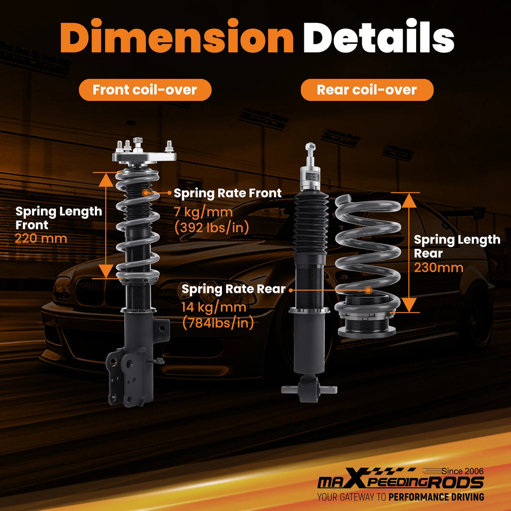 Adjustable Coilovers Lowering Kit for Ford Mustang (2015-2023)