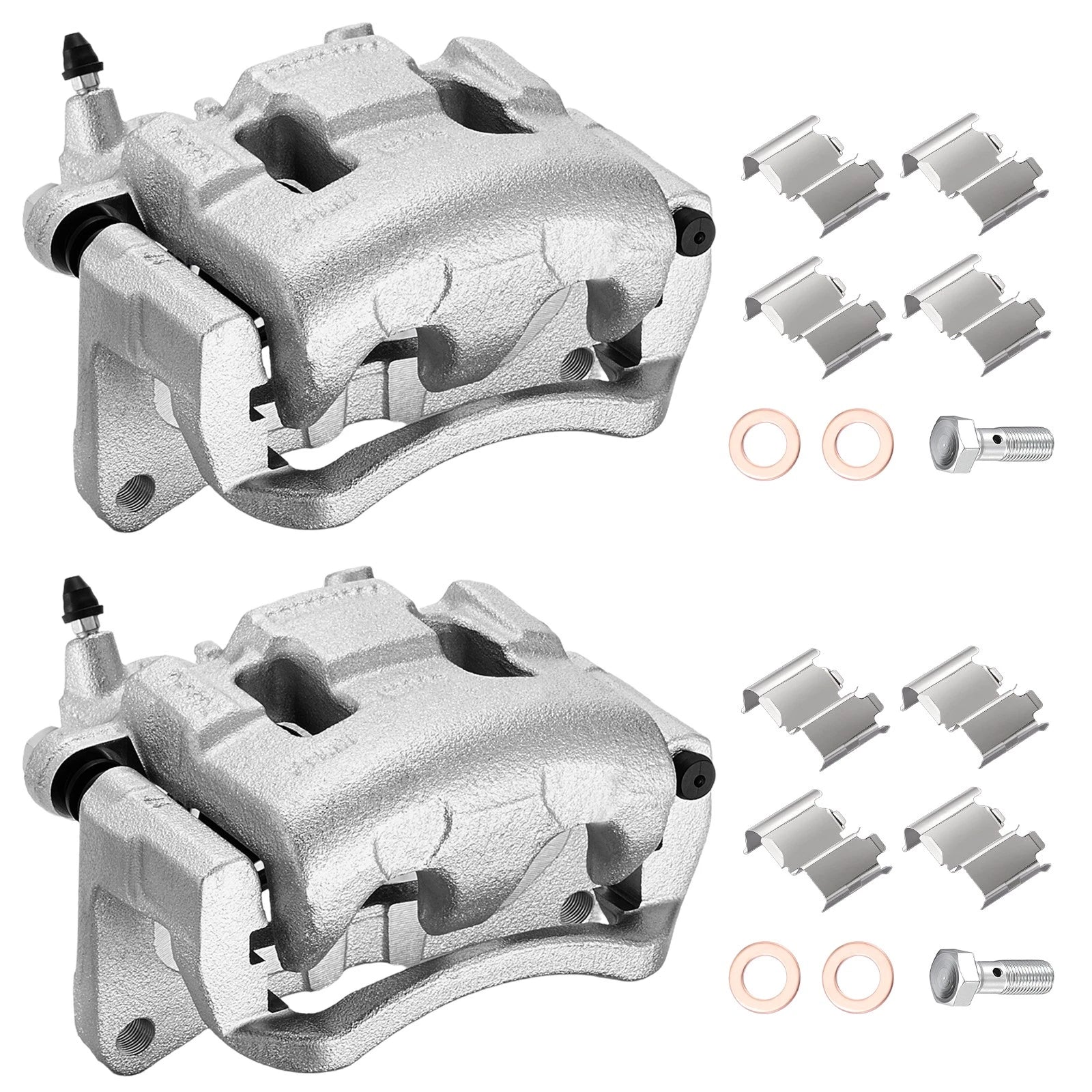 Set of 2 Front Disc Brake Calipers for Ford Edge (2011–2014) Lincoln MKX (2011–2015)
