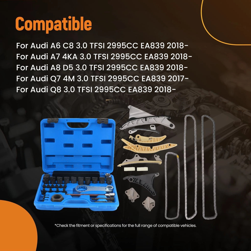 Timing Chain Kit for Audi S4/S5/SQ5 3.0 TFSI (2017–2022) 06M109217F 06M109450P