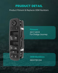 Window Switch for Dodge Journey (2017–2019) 68307001AA