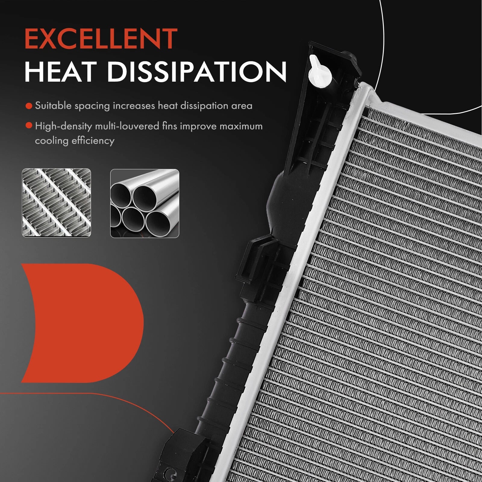 Aluminum Radiator for Ford Taurus, Lincoln MKS (2013–2019)