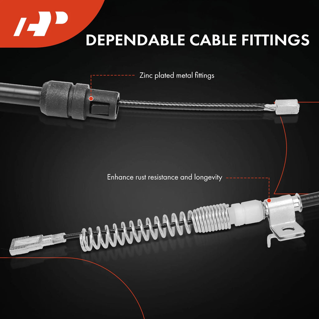 2Pcs Rear Parking Brake Cable for GMC Sierra 2500 HD (2007-2014)