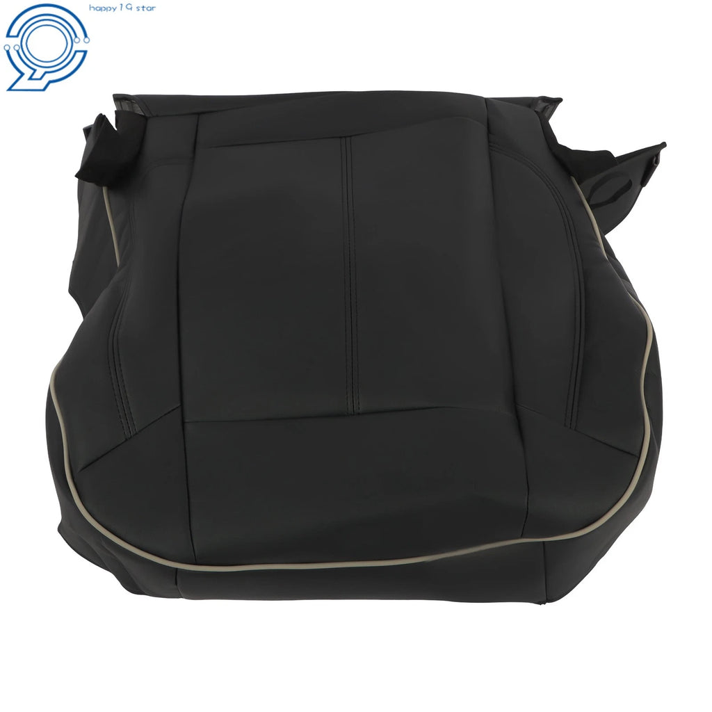 Passenger Front Bottom Side Cushion Cover for Hummer H3 (2006–2010) Black Leather