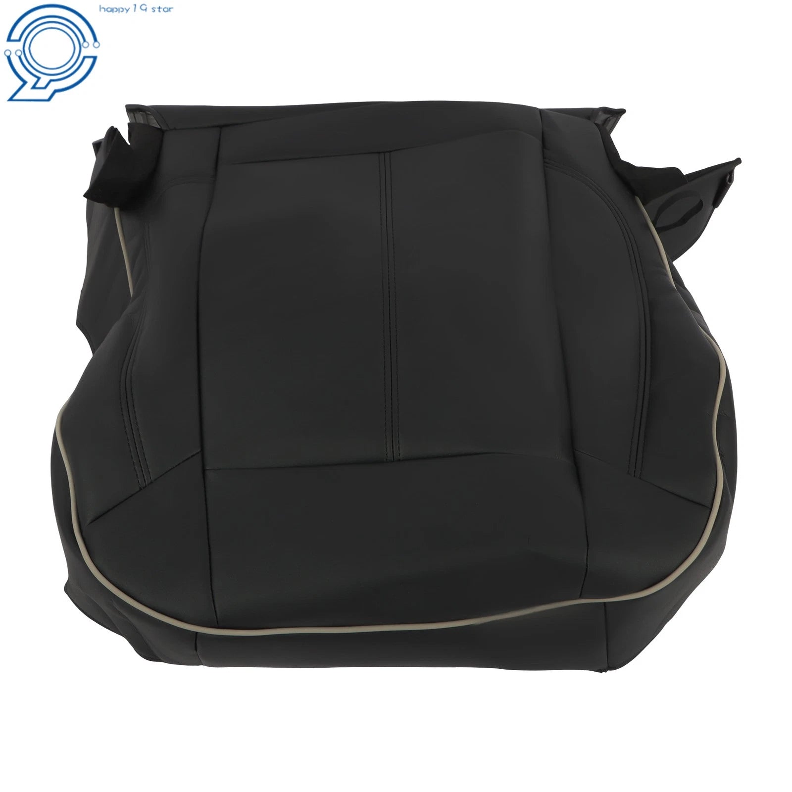 Passenger Front Bottom Side Cushion Cover for Hummer H3 (2006–2010) Black Leather