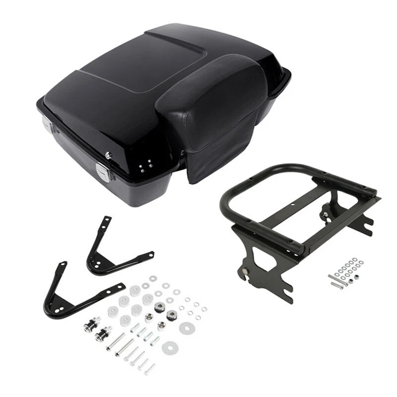 Chopped Trunk Backrest Mount Rack for Harley Touring (1997–2008)
