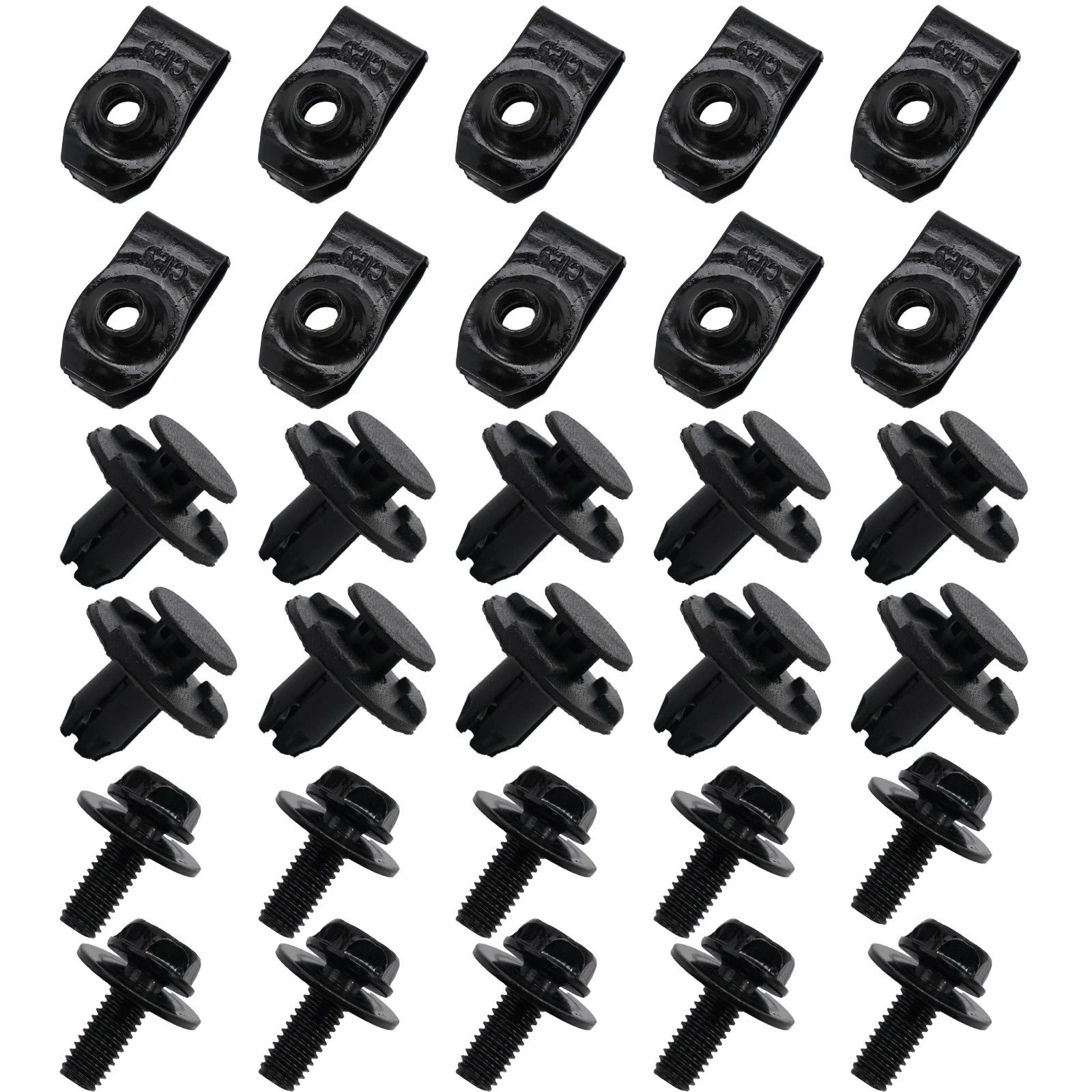 Clamps Bolts Plastic Clips for Nissan Qashqai