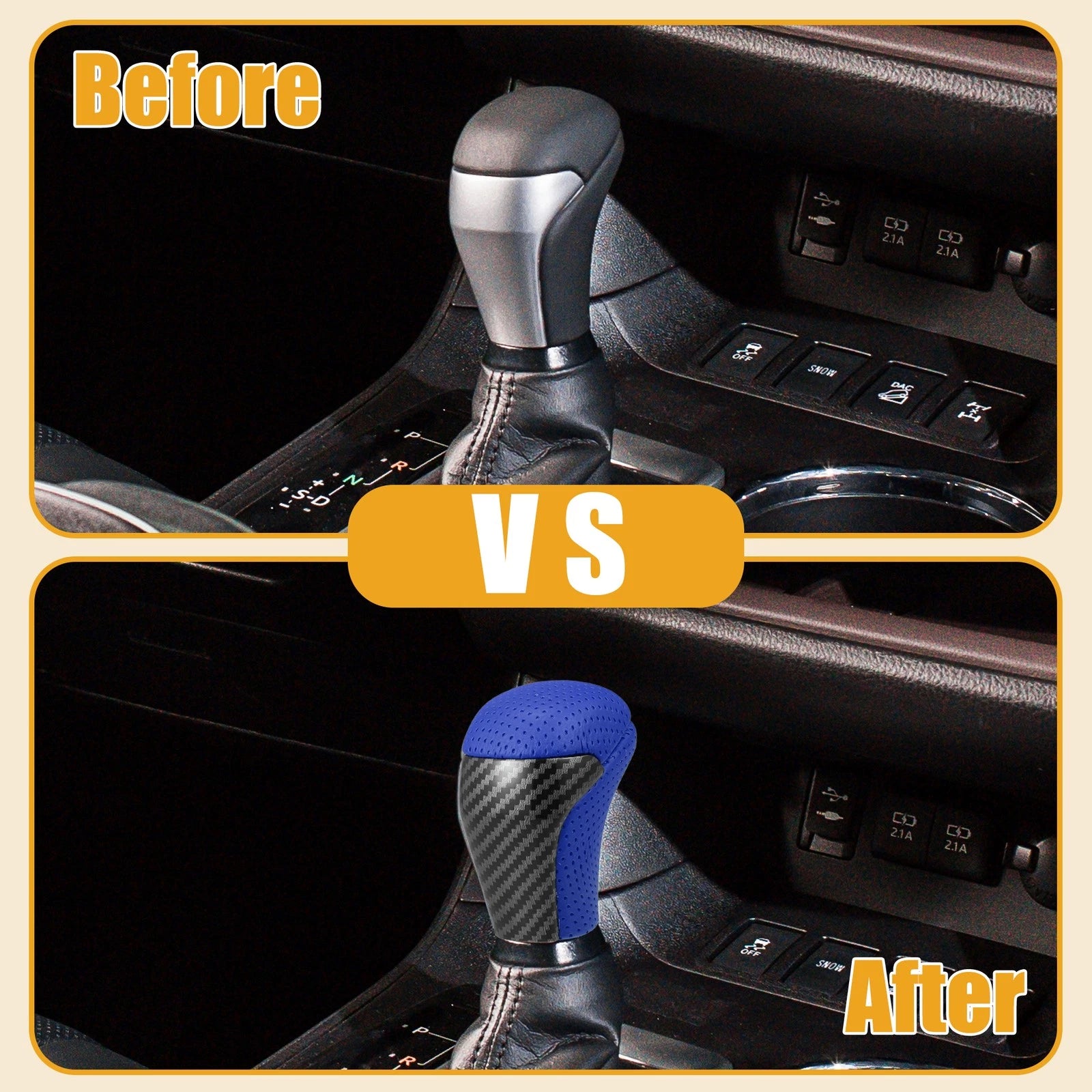 Gear Shift Knob for Toyota Tacoma (2016–2022) Blue