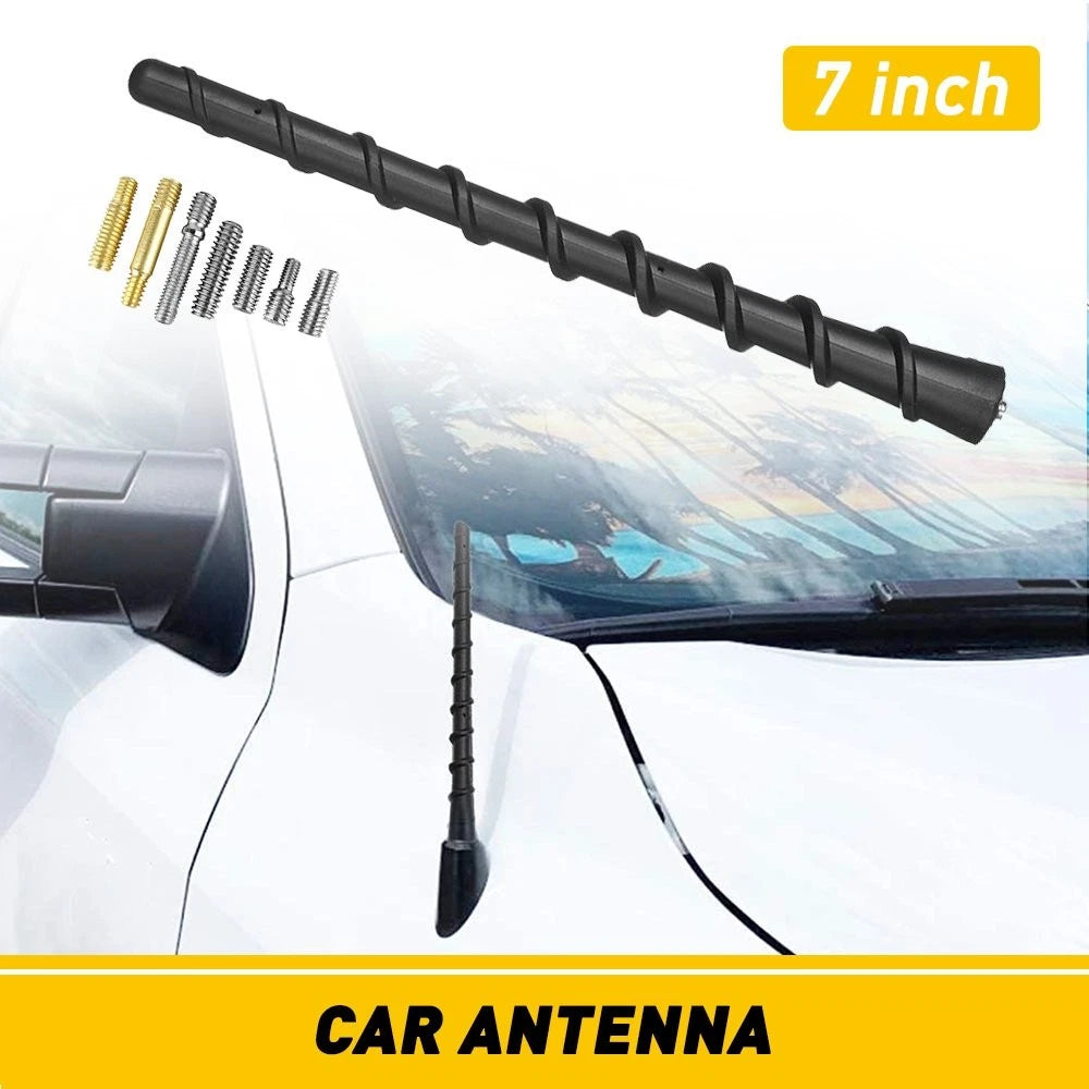 7" Short Black Antenna Mast for Nissan Pathfinder (2013-2020)