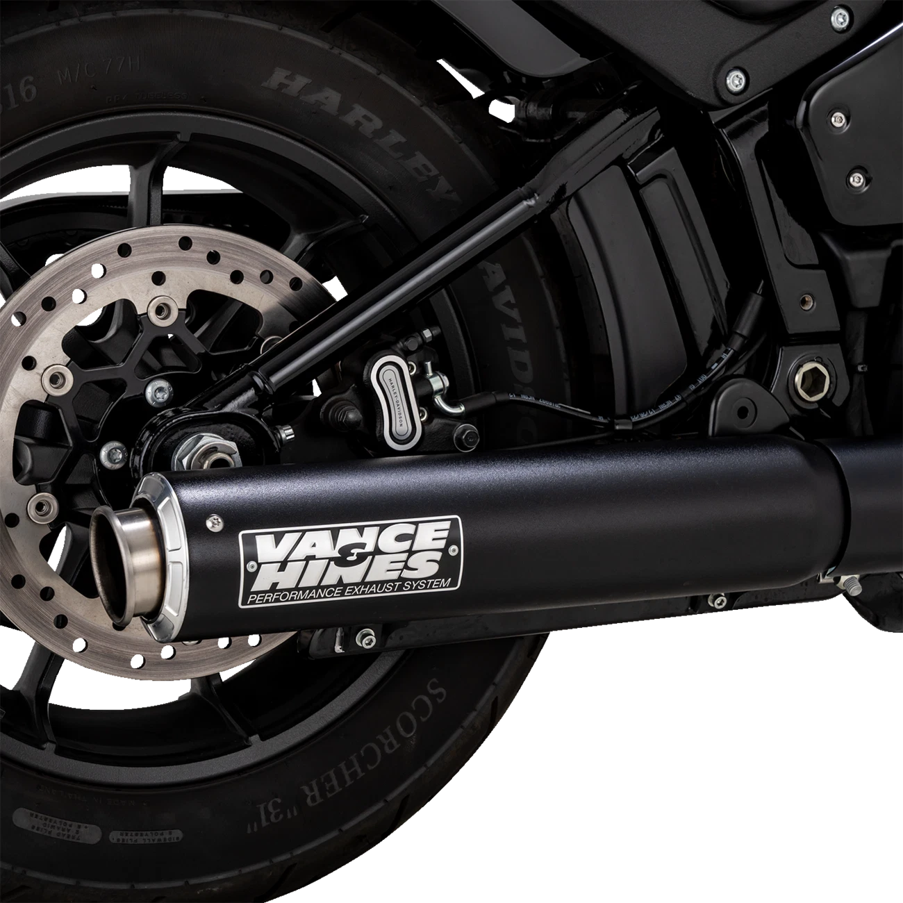 Vance & Hines Supersport Slip-On Muffler for Motorcycle (Black) (46746)