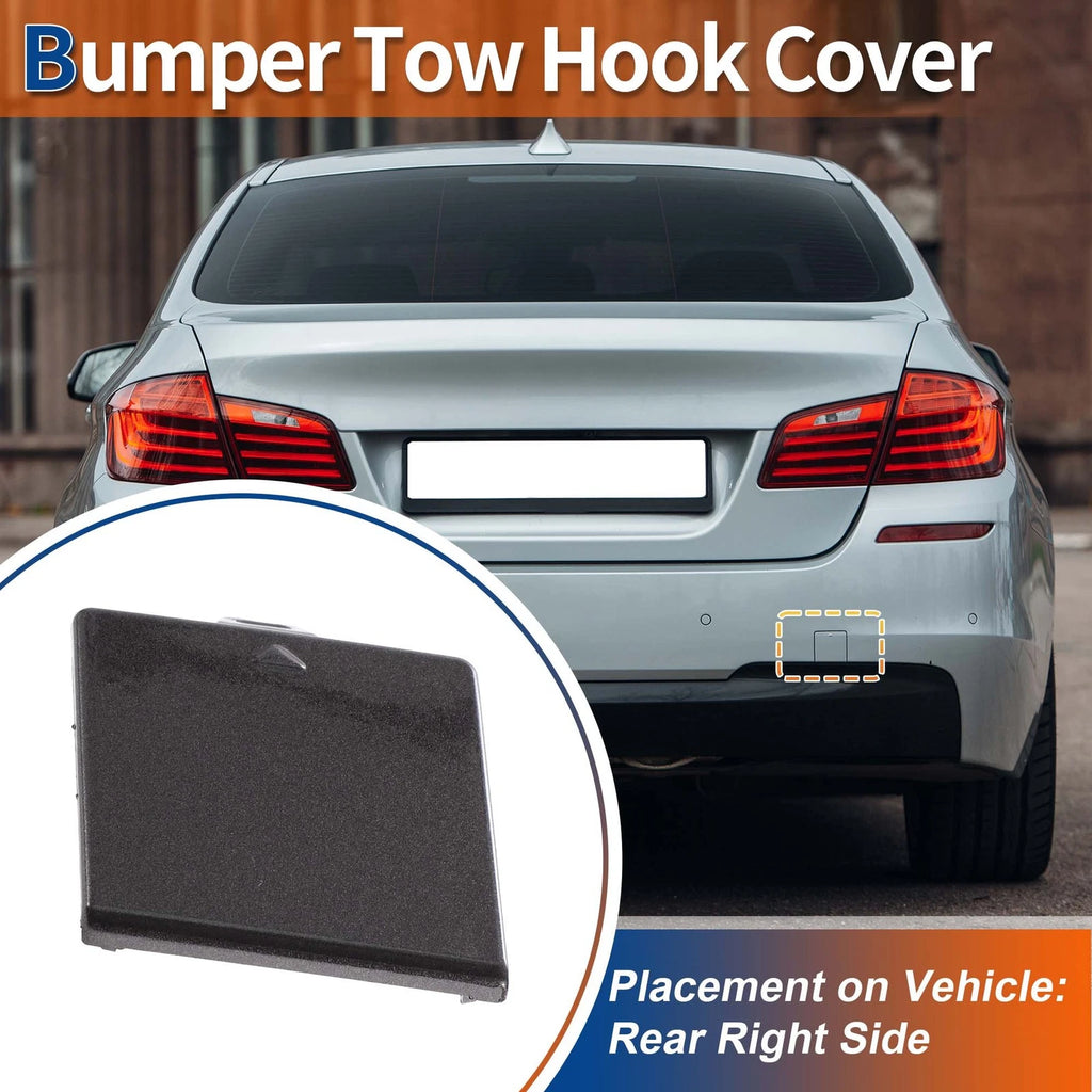 Rear Tow Hook Cover for BMW 5 Series F10 (2011–2017) No. 51128048592 Deep Gray