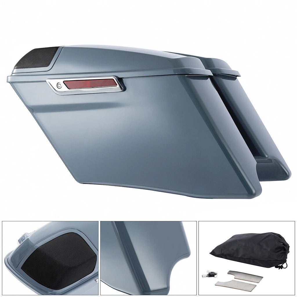 4" Stretched Saddlebags & 5" x 7" Speakers for Harley CVO Street Glide (2014–2024)