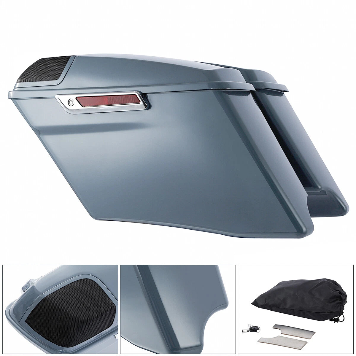 4" Stretched Saddlebags & 5" x 7" Speakers for Harley CVO Street Glide (2014–2024)