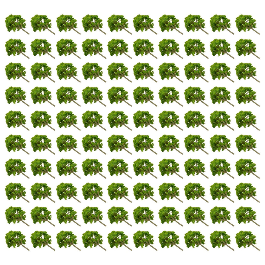 Set of 10 HO Scale Model Trees for Train Railroad Layout Diorama Scenery