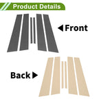 6 Pcs Pillar Window Trim for Nissan Altima (2019–2023) Carbon Fiber Black