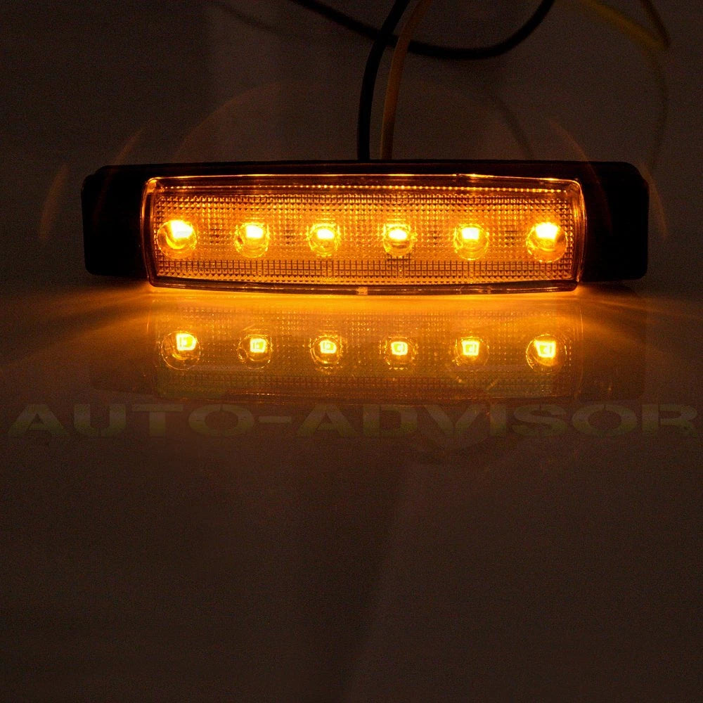 Set of 10 LED Clearance Light Side Marker for Truck Trailer Van 12V