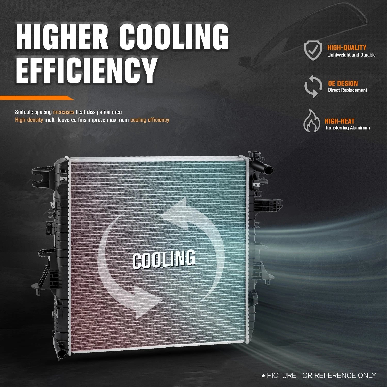 Aluminum Cooling Radiator DPI-13595 for Infiniti QX56 QX80 Nissan Armada (2011–2020)