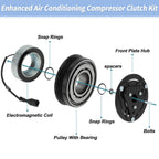 AC Compressor Clutch Kit for Subaru Forester Impreza WRX STI (2003–2019)