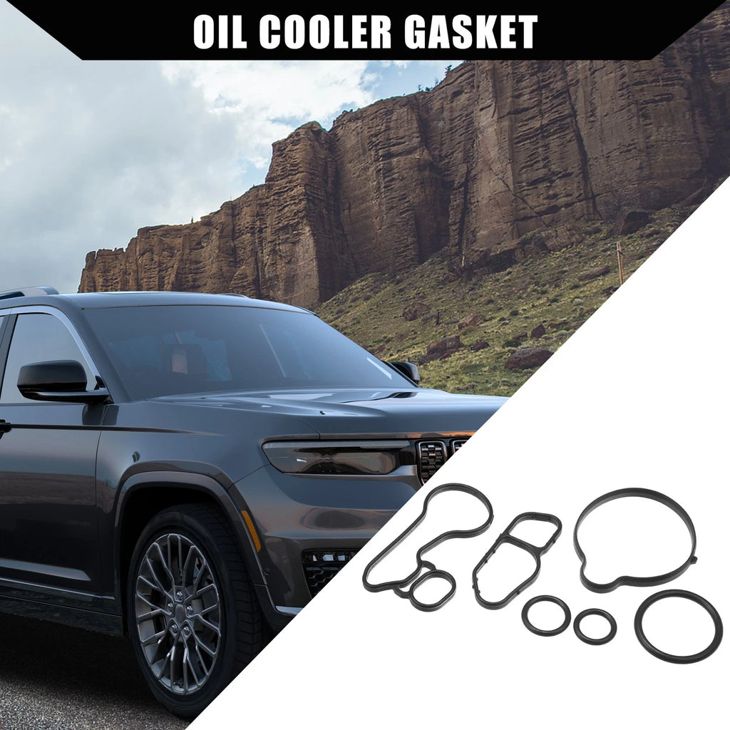 Set of 1 Oil Cooler Gasket for Buick Encore (2013–2021) No.55565385 Rubber Black