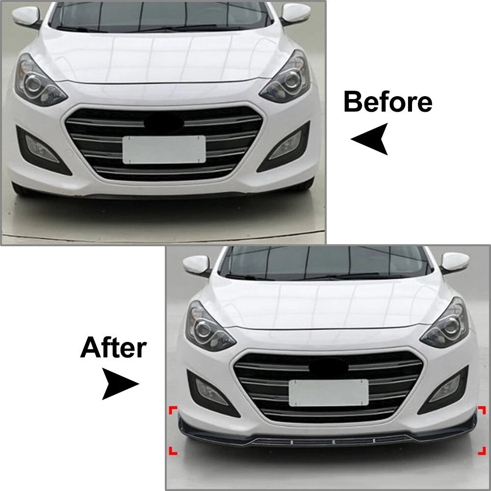 Front Bumper Lip Splitter Spoiler for Hyundai i30 MK2 MK2.5 (2012–2017)