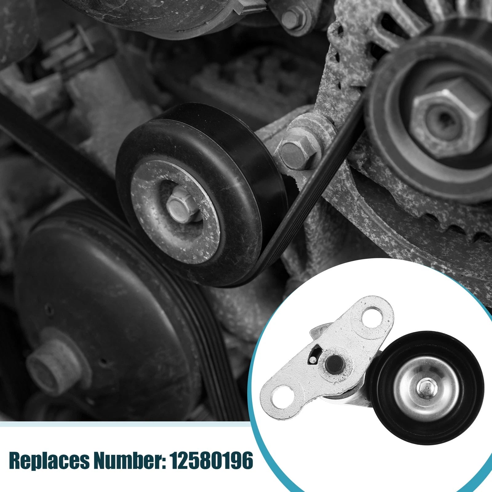 Drive Belt Tensioner Pulley 12580196 for Cadillac Chevy Silverado GMC 