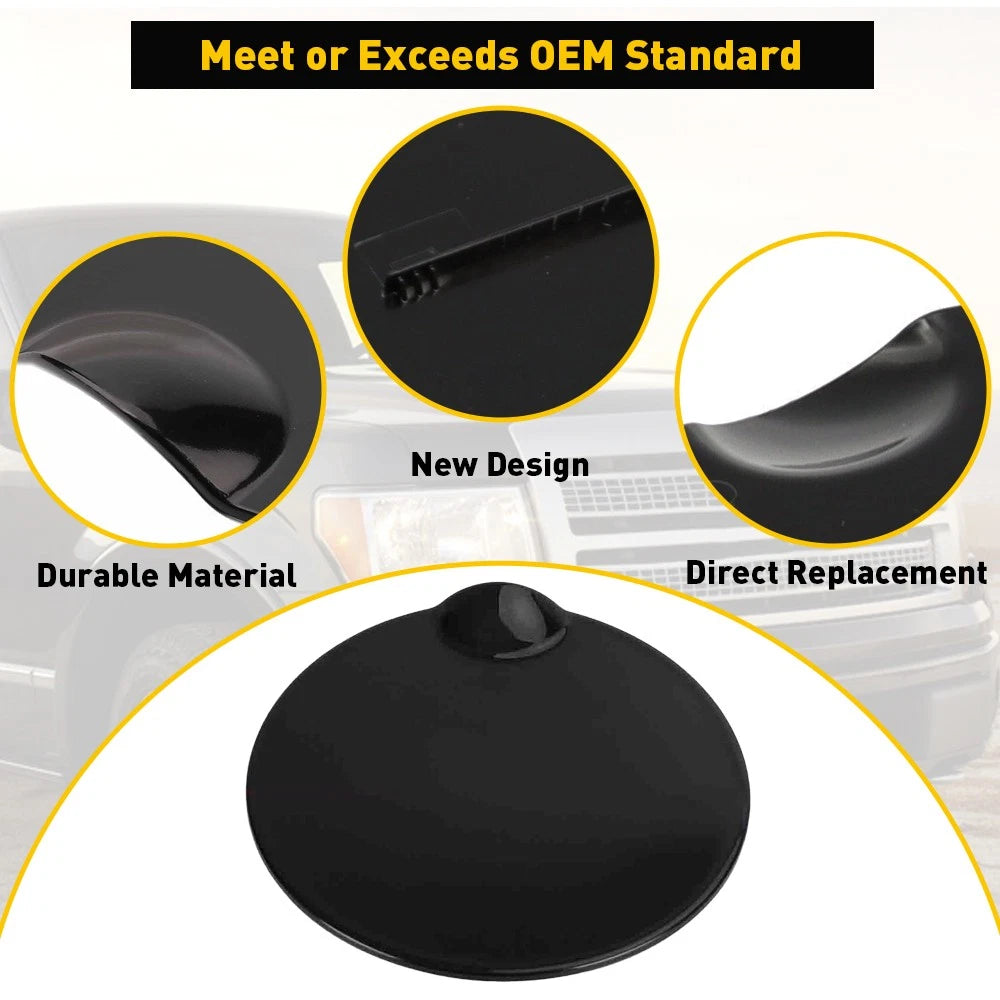 Fuel Gas Tank Filler Lid Door Cap for Ford F-150 (2009–2014) Black