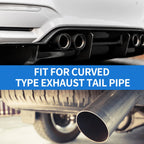 1 Pc Square Curved Dual Exhaust Tip 2.4" Inlet for Toyota Noah/Voxy (2007–2022)