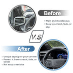 Set of 2 Air Condition Outlet Vent Trim Cover Frame for Toyota Tacoma (2024–2025) Blue
