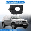1 x Car Front Left Fog Light Grill for BMW X6 (2008-2014) Black