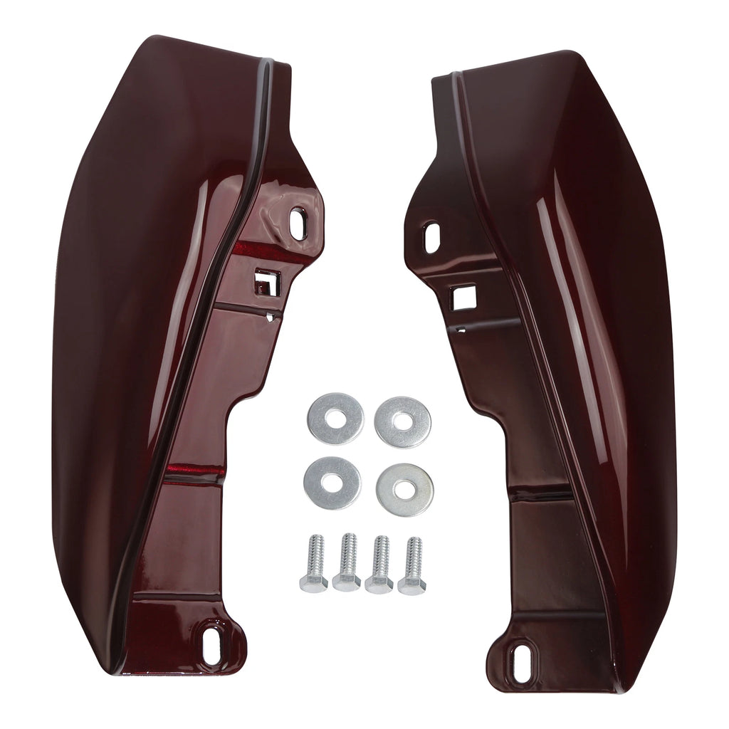 Mid Frame Air Deflectors for Harley Touring (2009–Present) Mysterious Red Sunglo